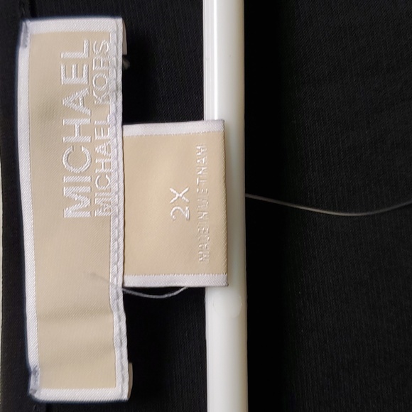 Michael Kors Chain Fringe Tank Top, Black /Silver, Size 2X - Picture 5 of 6